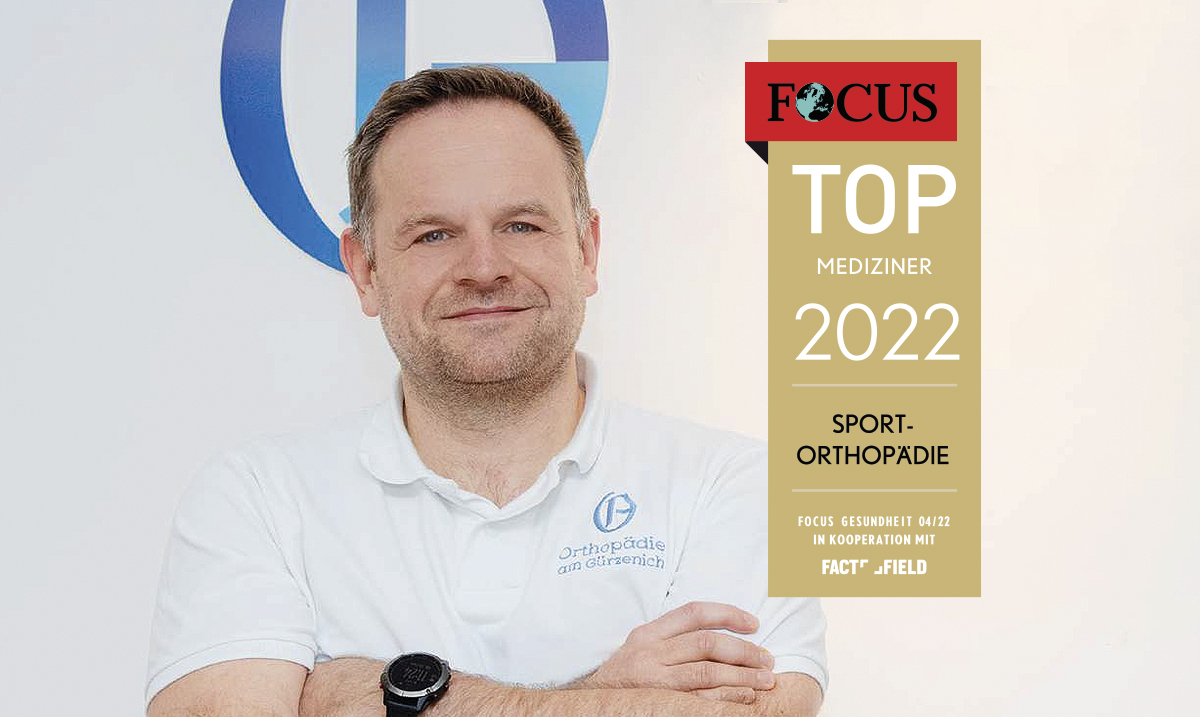Teamarzt Oliver Pütz Auszeichnung Siegel Top-Mediziner 2022 